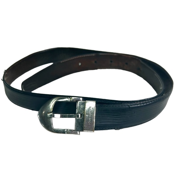 Louis Vuitton Black Leather Belt - Picture 1 of 9
